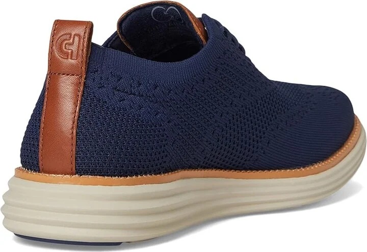 Cole Haan Originalgrand Remastered Stitchlite Oxford Men's Lace-up Boots Marine Blue/British Tan/Silver Lining : 9.5 D - Medium, Leather - Image 4