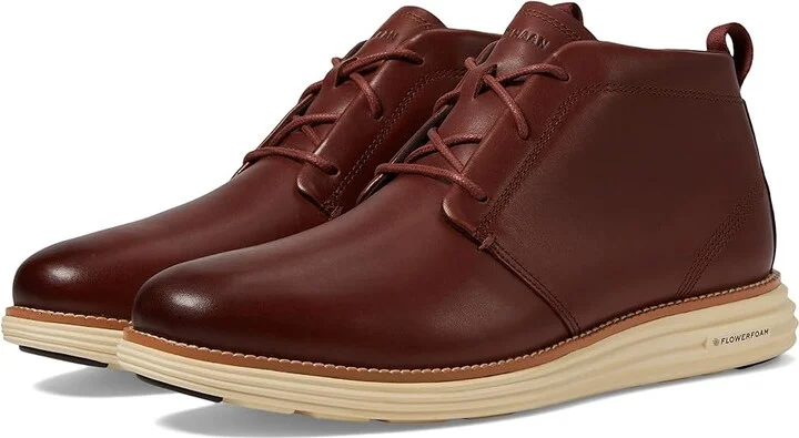 Cole Haan Originalgrand Remastered Waterproof Chukka Boots Men's Boots Scotch/Alabaster : 8 D - Medium, Leather