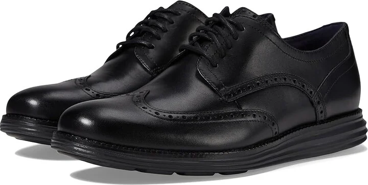 Cole Haan Originalgrand Shortwing Oxford Men's Shoes Black/Black : 9.5 D - Medium, Leather/Nubuck