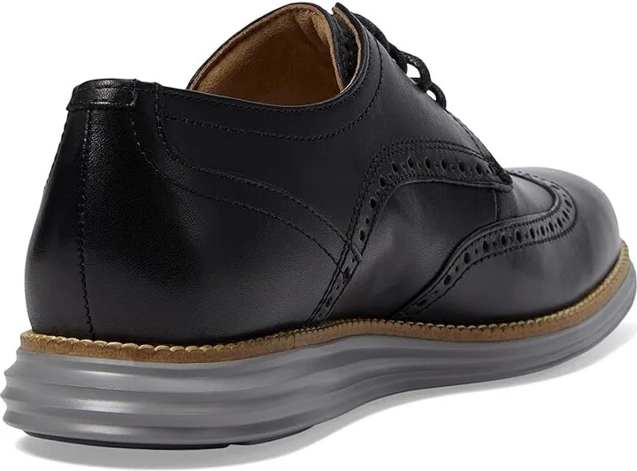 Cole Haan Originalgrand Shortwing Oxford Men's Shoes Black Leather/Ironstone : 7.5 W - Wide, Leather/Nubuck - Image 5