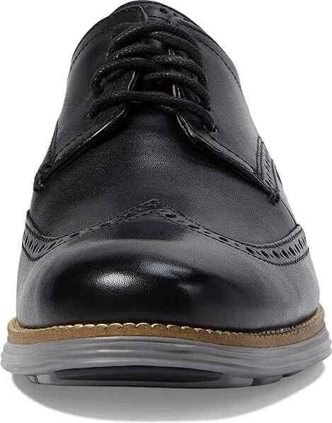 Cole Haan Originalgrand Shortwing Oxford Men's Shoes Black Leather/Ironstone : 7.5 W - Wide, Leather/Nubuck - Image 6