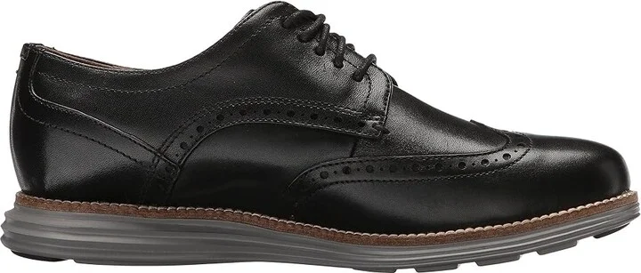 Cole Haan Originalgrand Shortwing Oxford Men's Shoes Black Leather/Ironstone : 7.5 W - Wide, Leather/Nubuck - Image 8