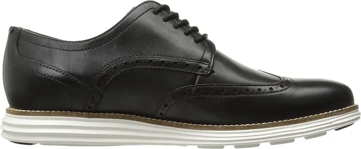 Cole Haan Originalgrand Shortwing Oxford Men's Shoes Black Leather/White : 10 D - Medium, Leather/Nubuck - Image 8