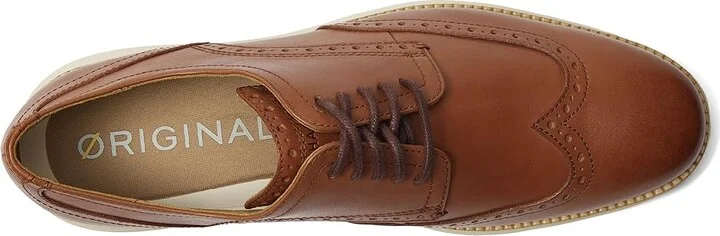 Cole Haan Originalgrand Shortwing Oxford Men's Shoes Woodbury Leather/Ivory : 10 D - Medium, Leather/Nubuck - Image 3