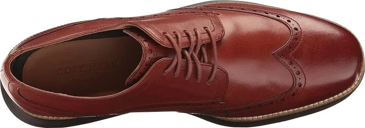 Cole Haan Originalgrand Shortwing Oxford Men's Shoes Woodbury Leather/Java : 10.5 D - Medium, Leather/Nubuck - Image 3