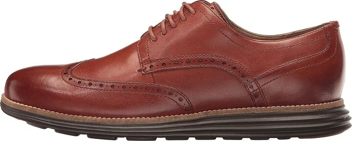Cole Haan Originalgrand Shortwing Oxford Men's Shoes Woodbury Leather/Java : 10.5 D - Medium, Leather/Nubuck - Image 7
