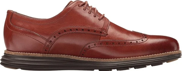 Cole Haan Originalgrand Shortwing Oxford Men's Shoes Woodbury Leather/Java : 10.5 D - Medium, Leather/Nubuck - Image 8