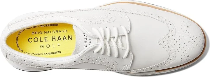 Cole Haan Originalgrand Tour Golf Waterproof Men's Shoes Optic White/Natural : 10 D - Medium, Synthetic - Image 2