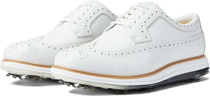 Cole Haan Originalgrand Tour Golf Waterproof Men's Shoes Optic White/Natural : 10 D - Medium, Synthetic