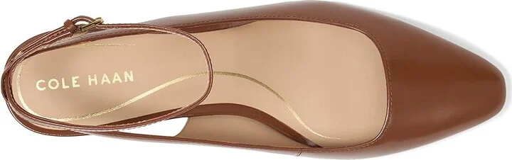 Cole Haan Paden Ankle Strap Pumps High Women's Heels Dark Cuoio Box Leather : 11 B - Medium - Image 2