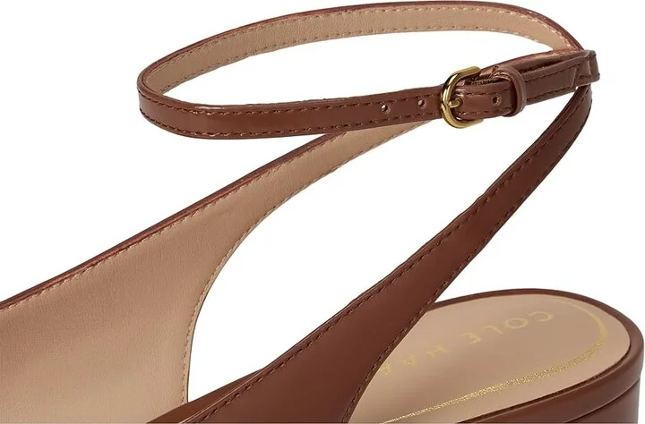 Cole Haan Paden Ankle Strap Pumps High Women's Heels Dark Cuoio Box Leather : 11 B - Medium - Image 7