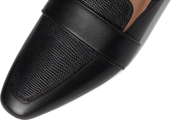 Cole Haan Pasha Mules Women's Flat Shoes Black Leather/Lizard : 8 B - Medium, Leather/Rubber - Image 7