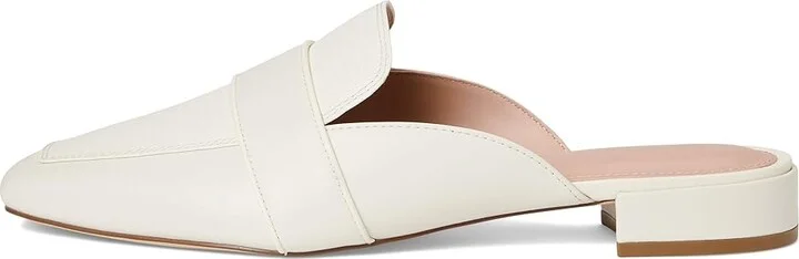 Cole Haan Pasha Mules Women's Flat Shoes Ivory Leather/Ivory Lizard Print Leather : 7 B - Medium, Leather/Rubber - Image 6