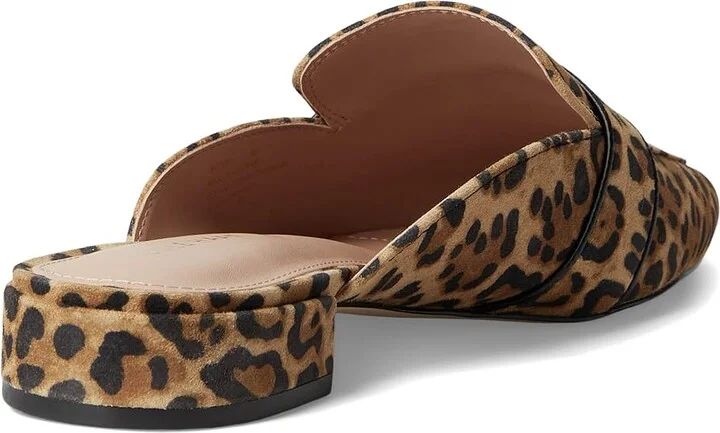 Cole Haan Pasha Mules Women's Flat Shoes Leopard Print Suede : 5.5 B - Medium, Leather/Rubber - Image 4