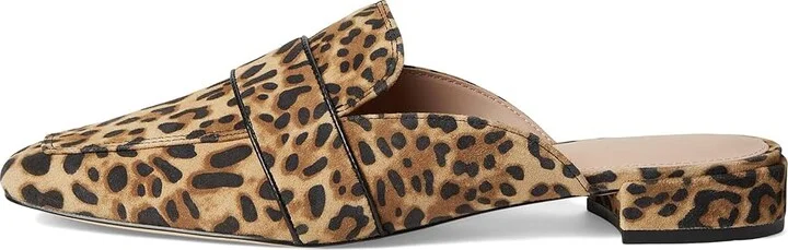 Cole Haan Pasha Mules Women's Flat Shoes Leopard Print Suede : 5.5 B - Medium, Leather/Rubber - Image 6
