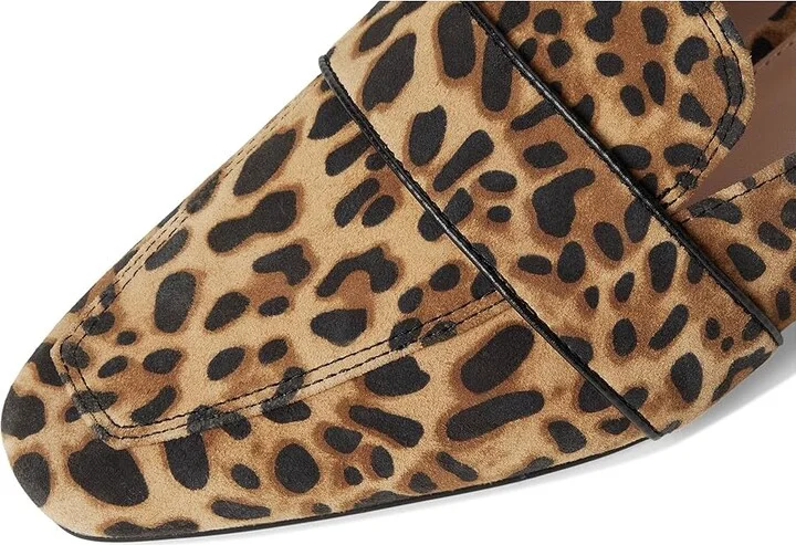 Cole Haan Pasha Mules Women's Flat Shoes Leopard Print Suede : 5.5 B - Medium, Leather/Rubber - Image 7