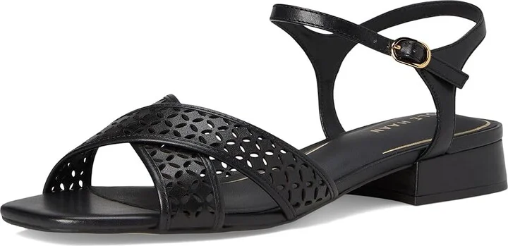 Cole Haan Patie Sandals Women's Sandals Black Perforated Leather : 5.5 B - Medium - Image 5