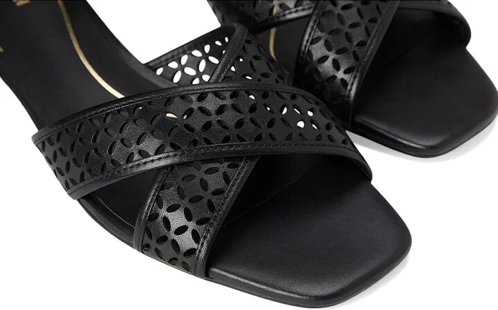 Cole Haan Patie Sandals Women's Sandals Black Perforated Leather : 5.5 B - Medium - Image 7