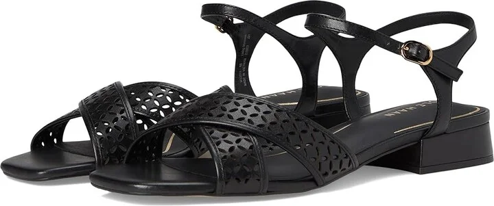 Cole Haan Patie Sandals Women's Sandals Black Perforated Leather : 5.5 B - Medium
