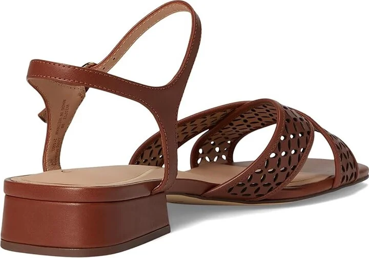 Cole Haan Patie Sandals Women's Sandals Dark Cuoio Perforated Leather : 5.5 B - Medium - Image 4
