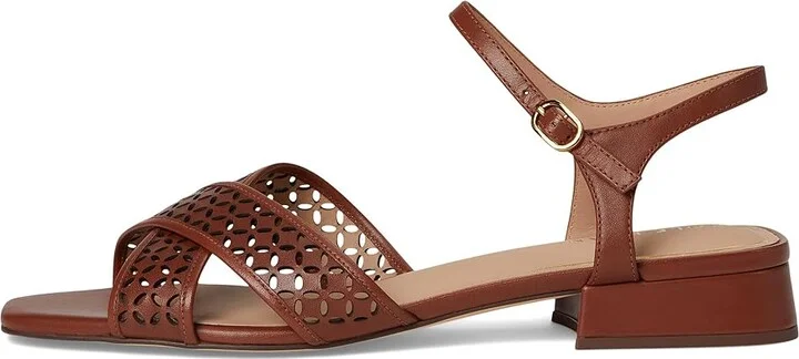 Cole Haan Patie Sandals Women's Sandals Dark Cuoio Perforated Leather : 5.5 B - Medium - Image 6