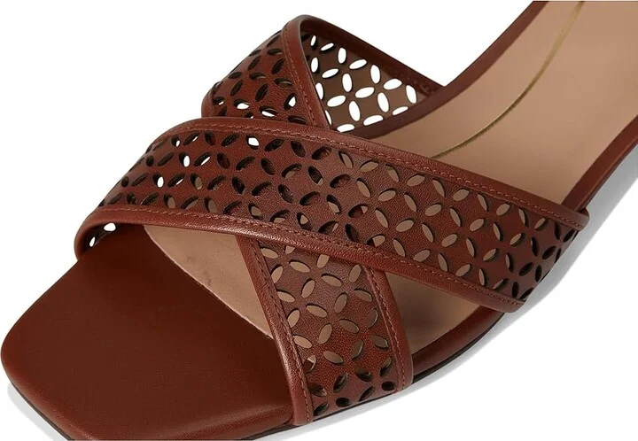 Cole Haan Patie Sandals Women's Sandals Dark Cuoio Perforated Leather : 5.5 B - Medium - Image 7