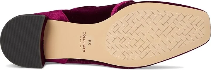 Cole Haan Paxton Maryjane Pump High Women's Heels Black Cherry Velor : 10 B - Medium, Leather/Rubber - Image 3