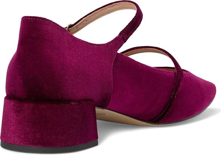 Cole Haan Paxton Maryjane Pump High Women's Heels Black Cherry Velor : 10 B - Medium, Leather/Rubber - Image 4