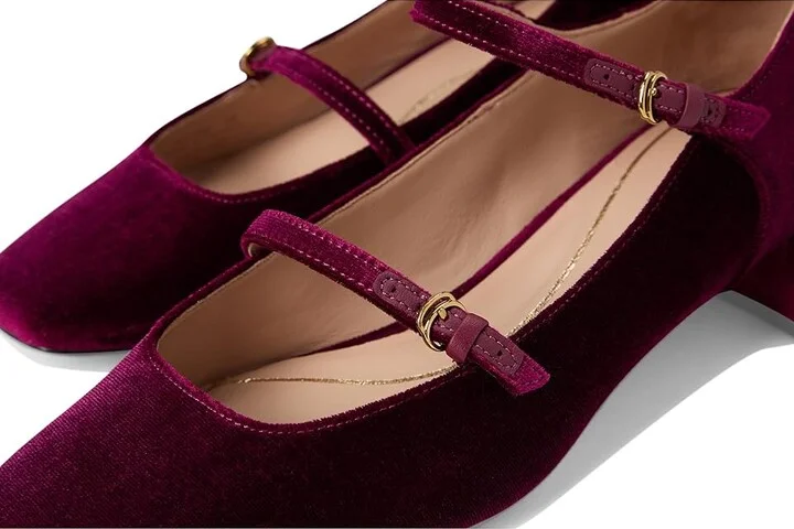 Cole Haan Paxton Maryjane Pump High Women's Heels Black Cherry Velor : 10 B - Medium, Leather/Rubber - Image 7