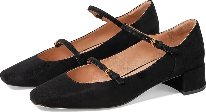 Cole Haan Paxton Maryjane Pump High Women's Heels Black Suede : 6.5 B - Medium, Leather/Rubber