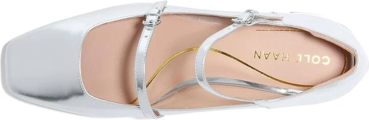 Cole Haan Paxton Maryjane Pump High Women's Heels Silver Specchio : 9.5 B - Medium, Leather/Rubber - Image 2