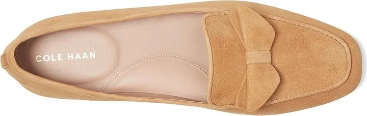 Cole Haan Payson Soft Bow Loafers Women's Shoes Biscuit Suede : 7 B - Medium, Leather - Image 2