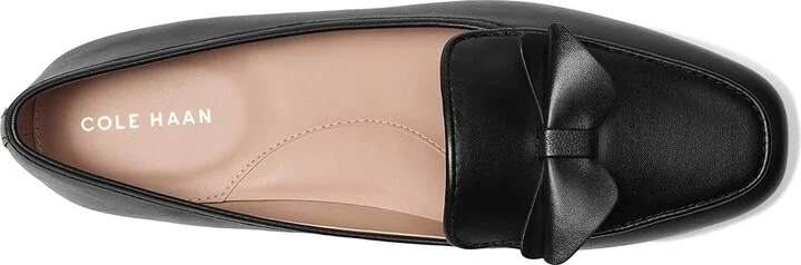 Cole Haan Payson Soft Bow Loafers Women's Shoes Black Leather : 5 B - Medium - Image 2