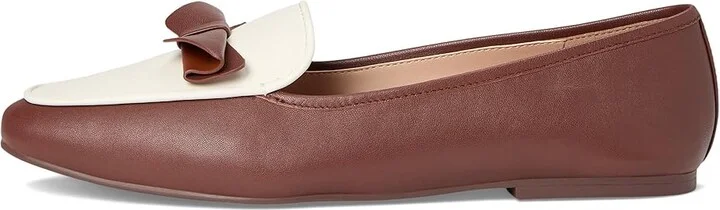 Cole Haan Payson Soft Bow Loafers Women's Shoes Dark Cuoio/Ivory Leather : 8.5 B - Medium - Image 6