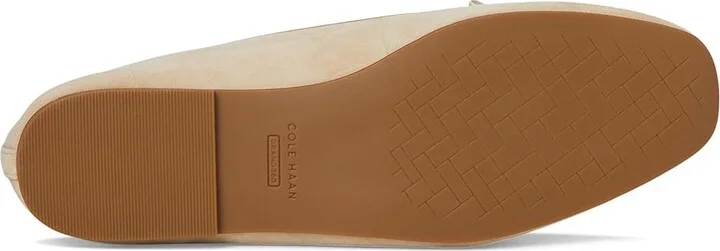 Cole Haan Payson Soft Bow Loafers Women's Shoes Light Sesame Suede/Ivory Leather : 7.5 B - Medium - Image 3