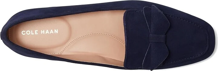 Cole Haan Payson Soft Bow Loafers Women's Shoes Midnight Moon Suede : 6 B - Medium, Leather - Image 2