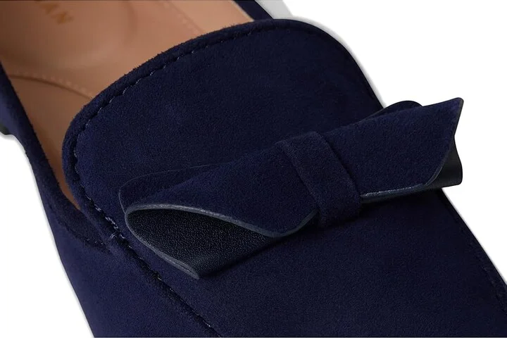 Cole Haan Payson Soft Bow Loafers Women's Shoes Midnight Moon Suede : 6 B - Medium, Leather - Image 7