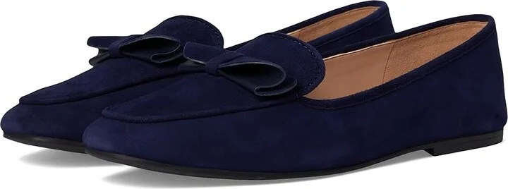 Cole Haan Payson Soft Bow Loafers Women's Shoes Midnight Moon Suede : 6 B - Medium, Leather