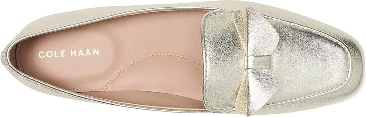 Cole Haan Payson Soft Bow Loafers Women's Shoes Soft Gold Leather : 10 B - Medium - Image 2