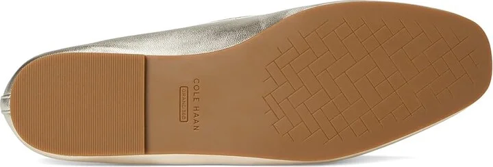 Cole Haan Payson Soft Bow Loafers Women's Shoes Soft Gold Leather : 10 B - Medium - Image 3