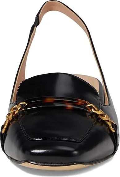 Cole Haan Penley Slingbck Pump High Women's Heels Black Box Leather : 7 B - Medium, Leather/Rubber - Image 2