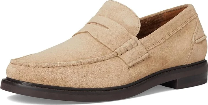 Cole Haan Pinch Prep Penny Loafer Men's Lace Up Wing Tip Shoes Birchbeige Suede/Dark Chocolate : 7 D - Medium, Leather - Image 5