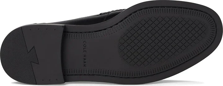 Cole Haan Pinch Prep Penny Loafer Men's Lace Up Wing Tip Shoes Black/Black : 7.5 W - Wide, Leather - Image 3