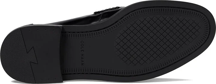 Cole Haan Pinch Prep Penny Loafer Men's Lace Up Wing Tip Shoes Black Brushoff : 11.5 W - Wide, Leather - Image 3