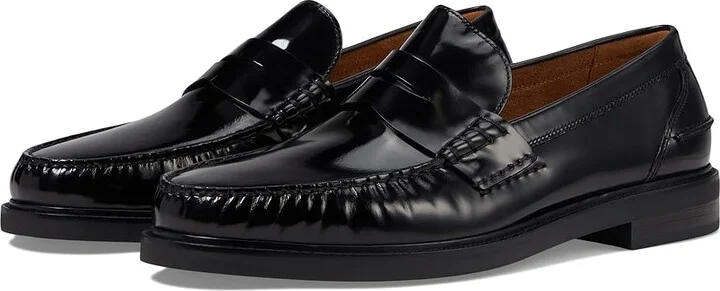 Cole Haan Pinch Prep Penny Loafer Men's Lace Up Wing Tip Shoes Black Brushoff : 11.5 W - Wide, Leather