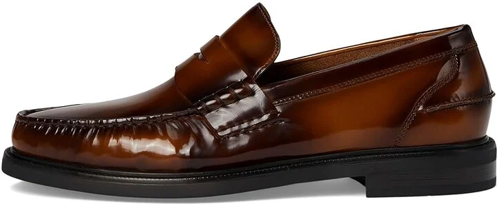 Cole Haan Pinch Prep Penny Loafer Men's Lace Up Wing Tip Shoes Dark Chocolate BOX Brush Off/Black : 9.5 D - Medium, Leather - Image 6