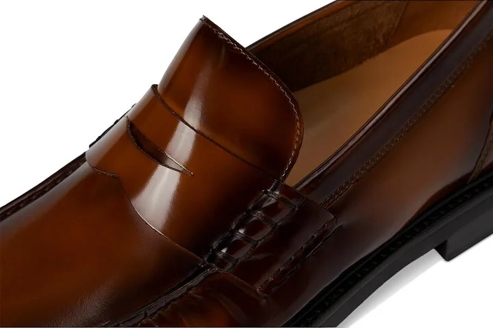 Cole Haan Pinch Prep Penny Loafer Men's Lace Up Wing Tip Shoes Dark Chocolate BOX Brush Off/Black : 9.5 D - Medium, Leather - Image 7