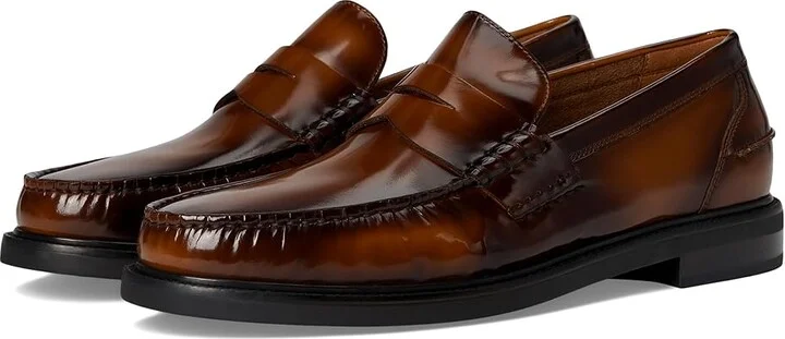 Cole Haan Pinch Prep Penny Loafer Men's Lace Up Wing Tip Shoes Dark Chocolate BOX Brush Off/Black : 9.5 D - Medium, Leather