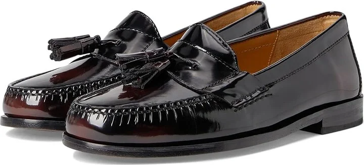 Cole Haan Pinch Tassel Men's Slip-on Dress Shoes Burgundy : 10 B - Narrow, Leather