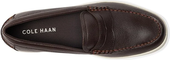 Cole Haan Pinch Weekender Penny Textured Men's Lace-up Boots Dark Chocolate Pebble/Ivory : 8.5 D - Medium, Leather - Image 2